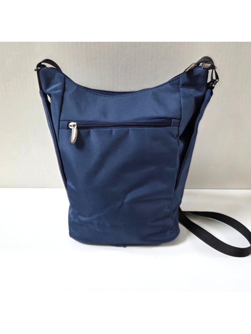 Travelon Purse Blue Expandable Crossbody Messenger Travel Organizer Bag - Picture 5 of 16